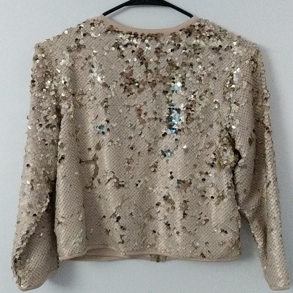 Forever 21 Sequin Zippered Short Jacket - Picture 2 of 6
